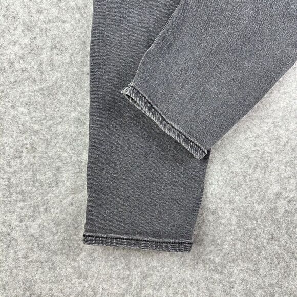 American Eagle Mom Jeans Womens 6R Faded Black Casual Everyday Stretch Denim - Picture 8 of 15